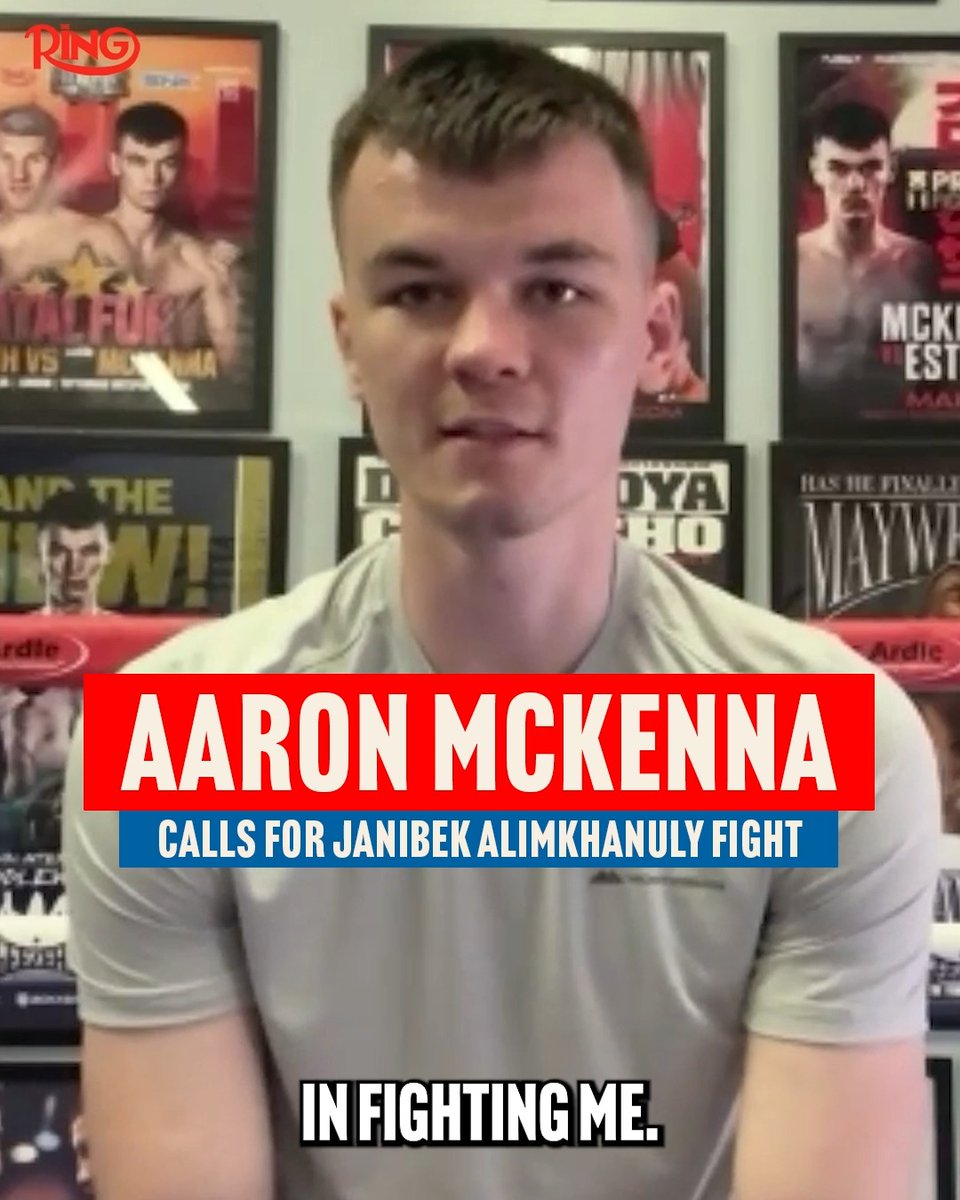 Aaron McKenna tells The Ring that he wants a shot at the IBF and WBO middleweight world champion Janibek Alimkhanuly, as he believes both him and Alimkhanuly are two of the most avoided fighters in the division.