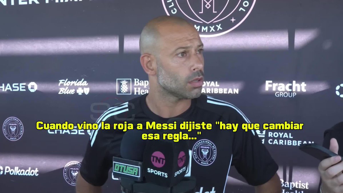 "ROMPISTE LA REGLA..." 🔥 Atención al cruce de Mascherano con los periodistas tras ser expulsado vs. Tigres y dar indicaciones desde la platea en la Leagues Cup 2025