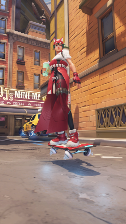 Move over Tony, there’s a new Pro Skater in town 🛹 Pick up Kiriko’s new Skateboard Emote when you get Season 18’s Premium Battle Pass 🦊