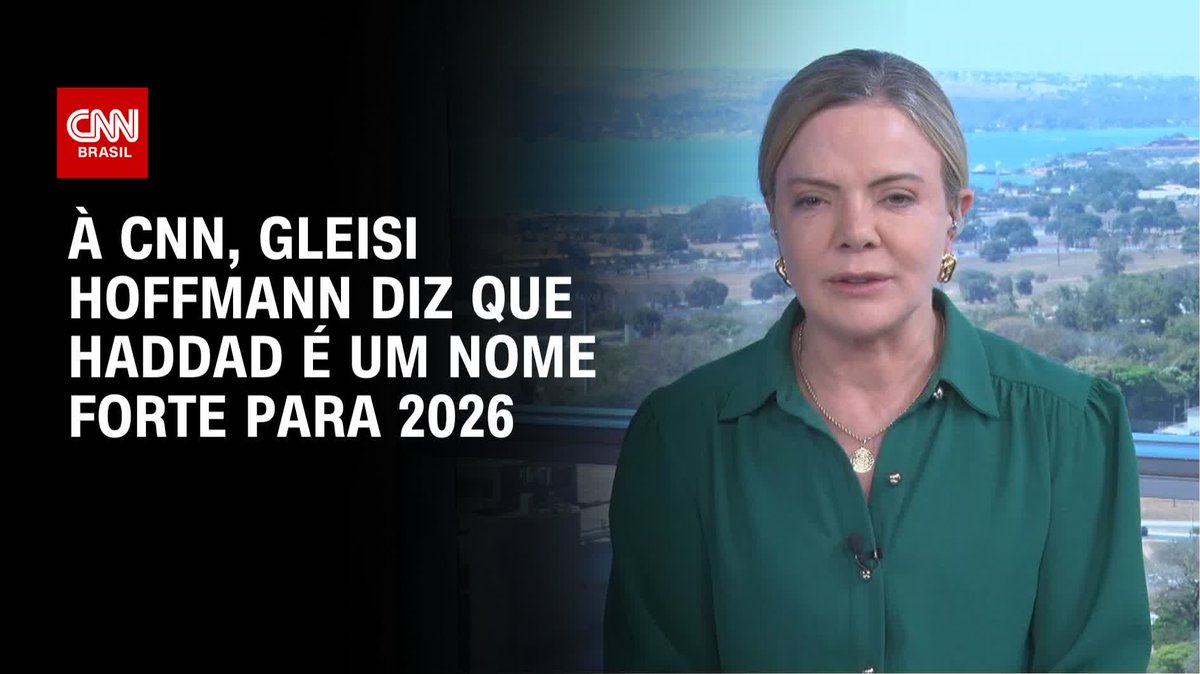 “Nome de Haddad é muito forte para 2026”, diz Gleisi Hoffmann; assista #BastidoresCNN