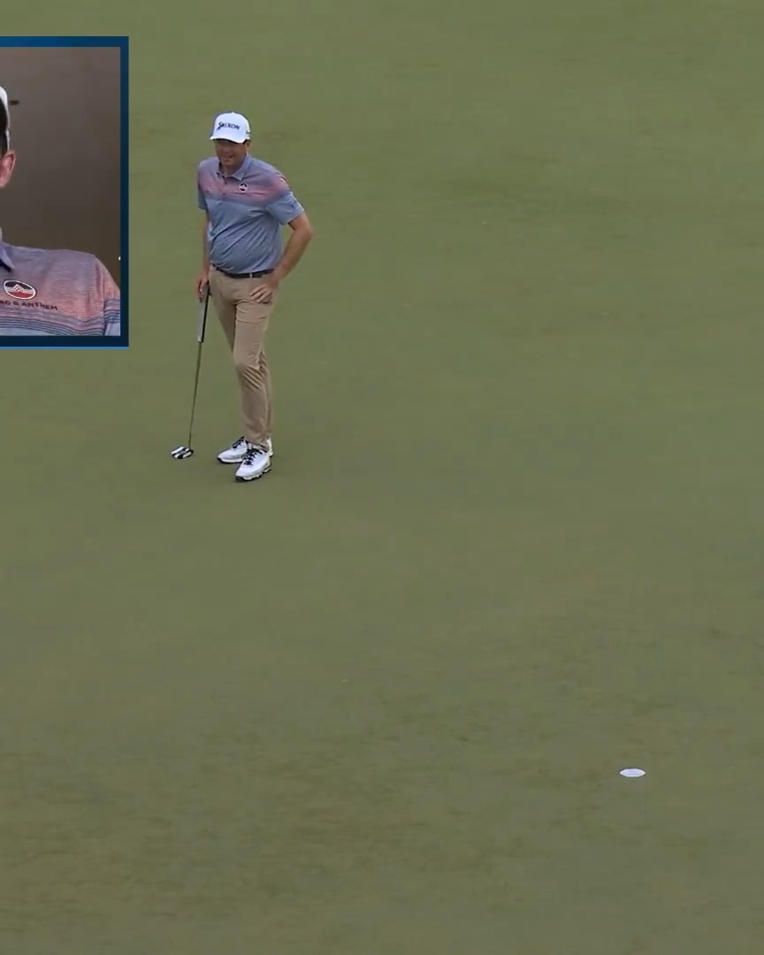 Golf gods telling Keegan to pick himself for the Ryder Cup? Part of a second-round 64 TOUR Championship