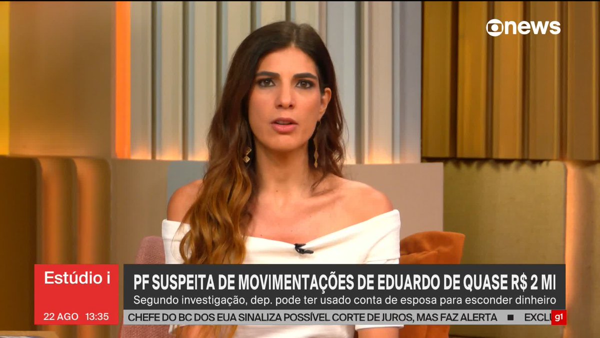 PF vê indícios de que Eduardo Bolsonaro usou conta bancária da esposa para esconder dinheiro e evitar bloqueios. #Estúdioi ➡ Assista à #GloboNews ao vivo: