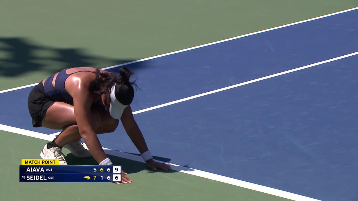 Character is Destanee 🇦🇺 Destanee Aiava qualifies for the US Open on consecutive years after coming through a match tiebreak!