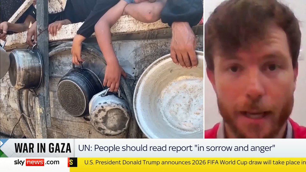 "There is no world leader that didn't know this was coming, that hasn't been warned" Dan Stewart, head of news at Save the Children, is working in Gaza and says that every bench in the clinic is packed with sick mothers and children 📺 Sky 501