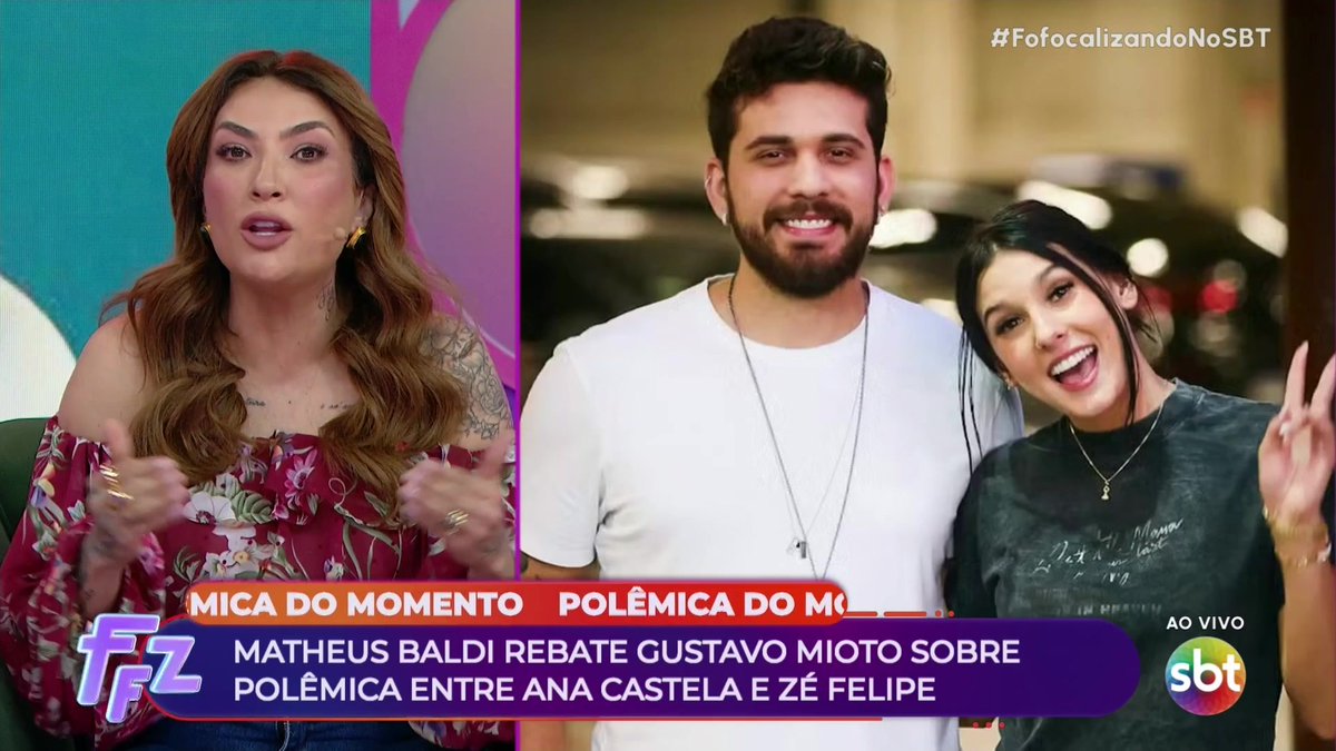 Matheus Baldi rebate Gustavo Mioto: “A minha fonte é ruim? Sua mentira é pior ainda!” #FofocalizandoNoSBT
