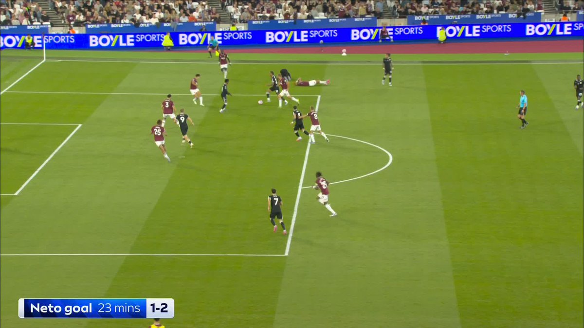 "HE JUST SLEEPS!" 😴 Jamie Redknapp was NOT impressed with Aaron Wan-Bissaka's defending for Pedro Neto's goal 😯