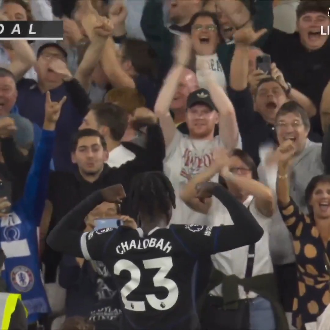 Chelsea DOMINANCE. Moises Caicedo and Trevoh Chalobah score their fourth and fifth goals as West Ham fans head for the exits. 😳