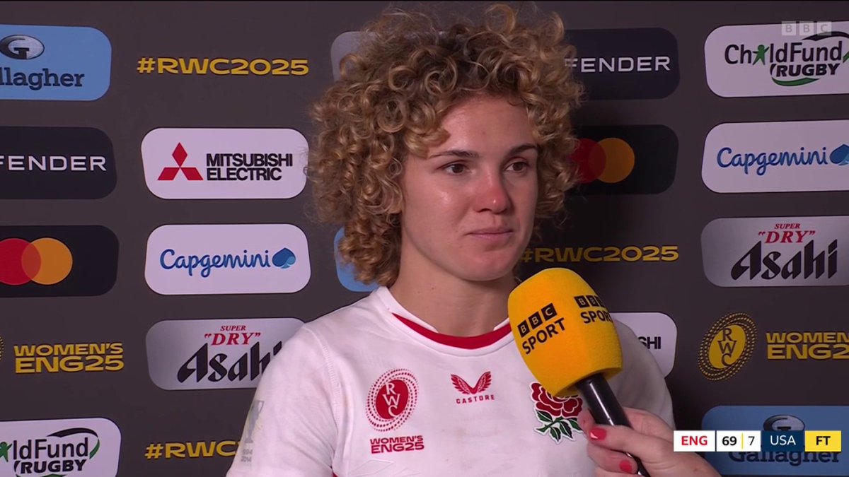 Ellie Kildunne believes the Red Roses "set a standard" in their 69-7 win over the USA. 👏 #BBCRugby #RWC2025