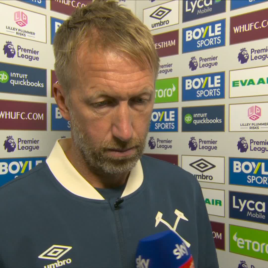 "I've got to do better, we have to do better." Graham Potter says everyone has to do better as a collective at West Ham โ๏ธ