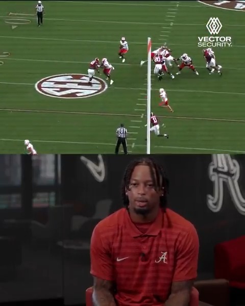 Keon Sabb looks back on the pair of interceptions he made in his Crimson Tide debut. #RollTide | Vector Security