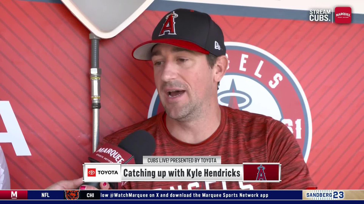 “I’m just really excited to see what they can do going into October. Nothing but the best for them.” Kyle Hendricks has kept up on the Cubs this season!