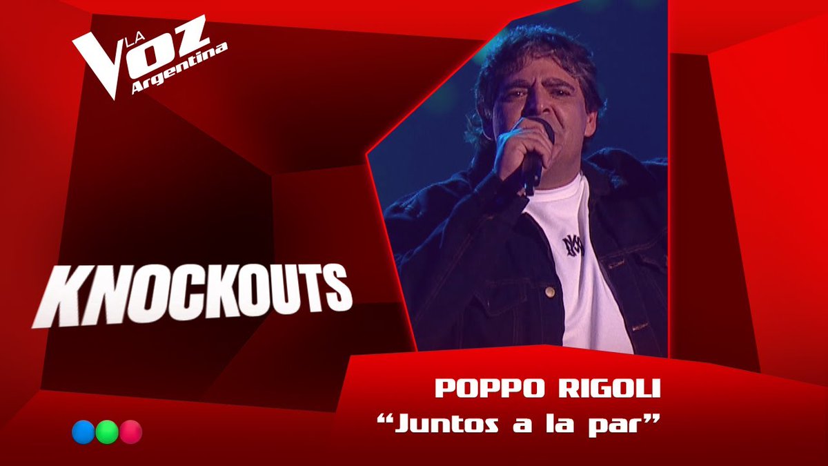 "Poppo": Por su participación en los Knockouts de #LaVozArgentina con la canción de Pappo #JuntosALaPar