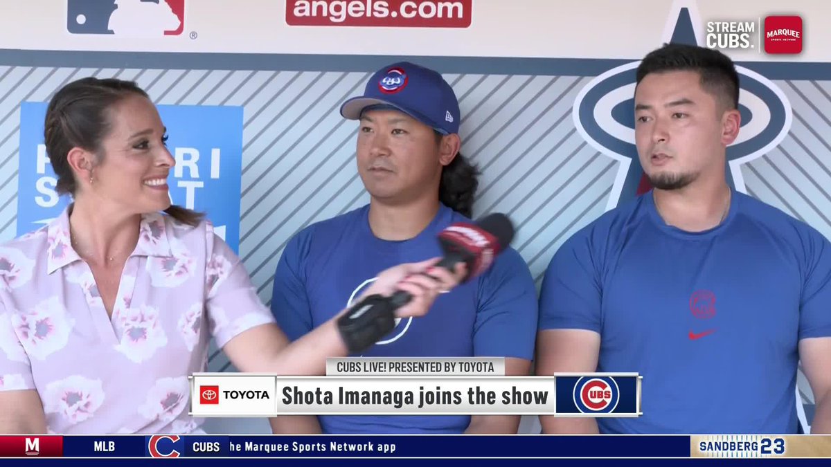 Shota Imanaga said he wants to play his teammates in pickleball. He believes Colin Rea would be really good and wants to beat him 😂