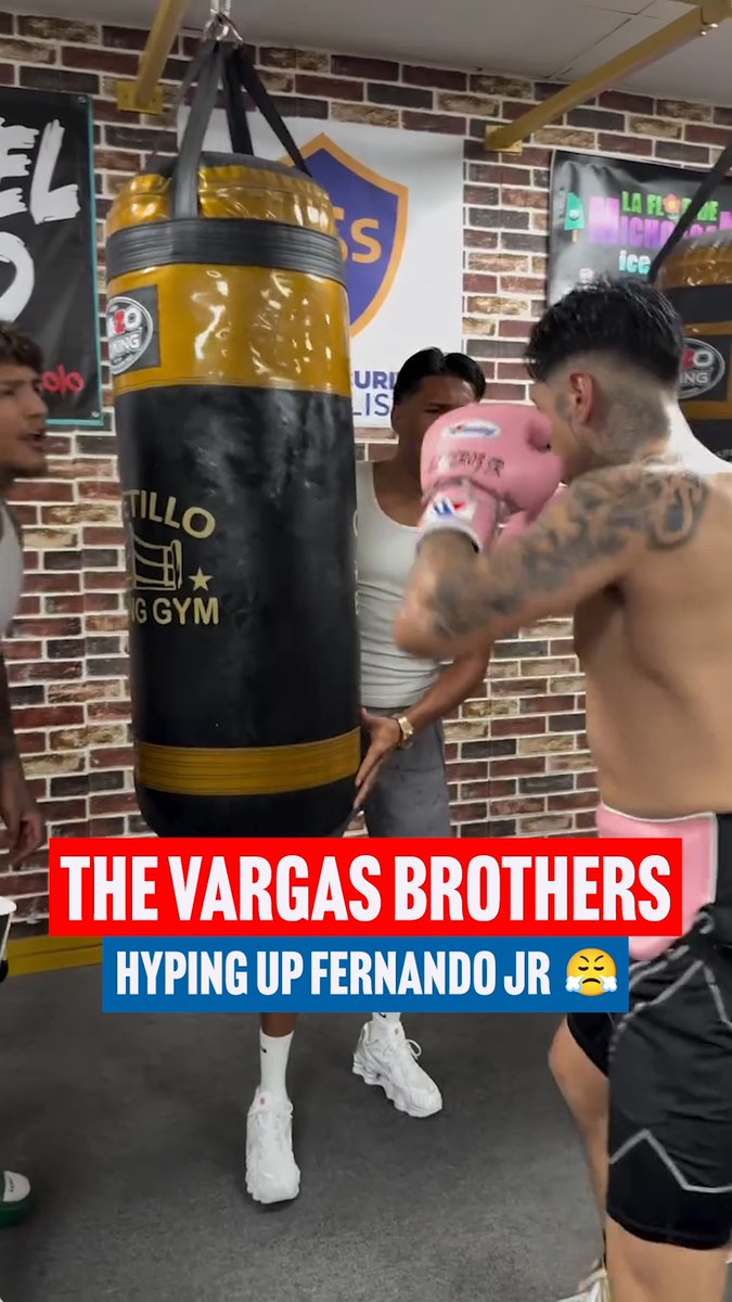 The Vargas brothers are doing their part to help Fernando Jr prepare for his showdown with Callum Walsh 🗣️👏 #CaneloCrawford live on Netflix l Sept 13th in Las Vegas 🥊