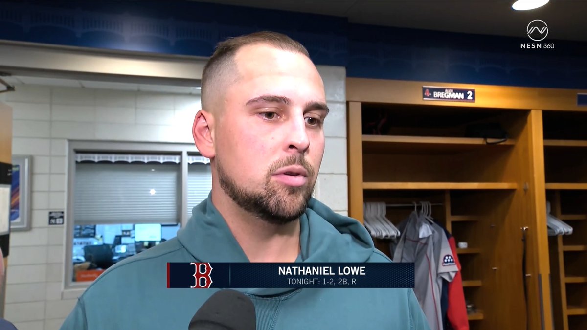 Nathaniel Lowe already gets what it means to be a Red Sox "It's not pressure to win it's we expect to win."