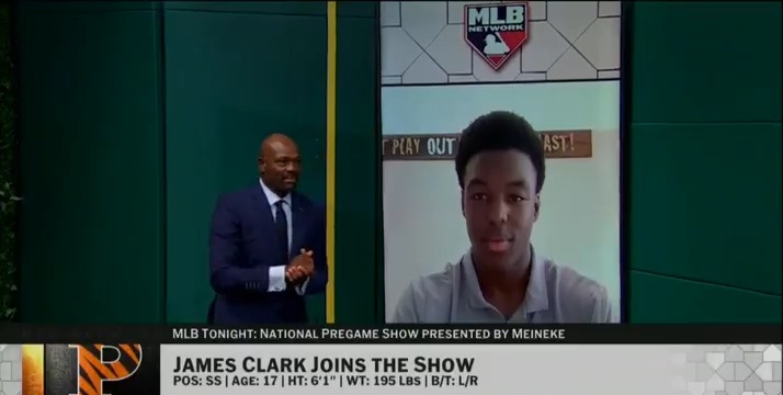 "Traveling to other countries, learning about different cultures, making me a well-rounded person... that has been a really great experience." Princeton commit James Clark talks about traveling the world and coming up through MLBDevelops! #MLBTonight