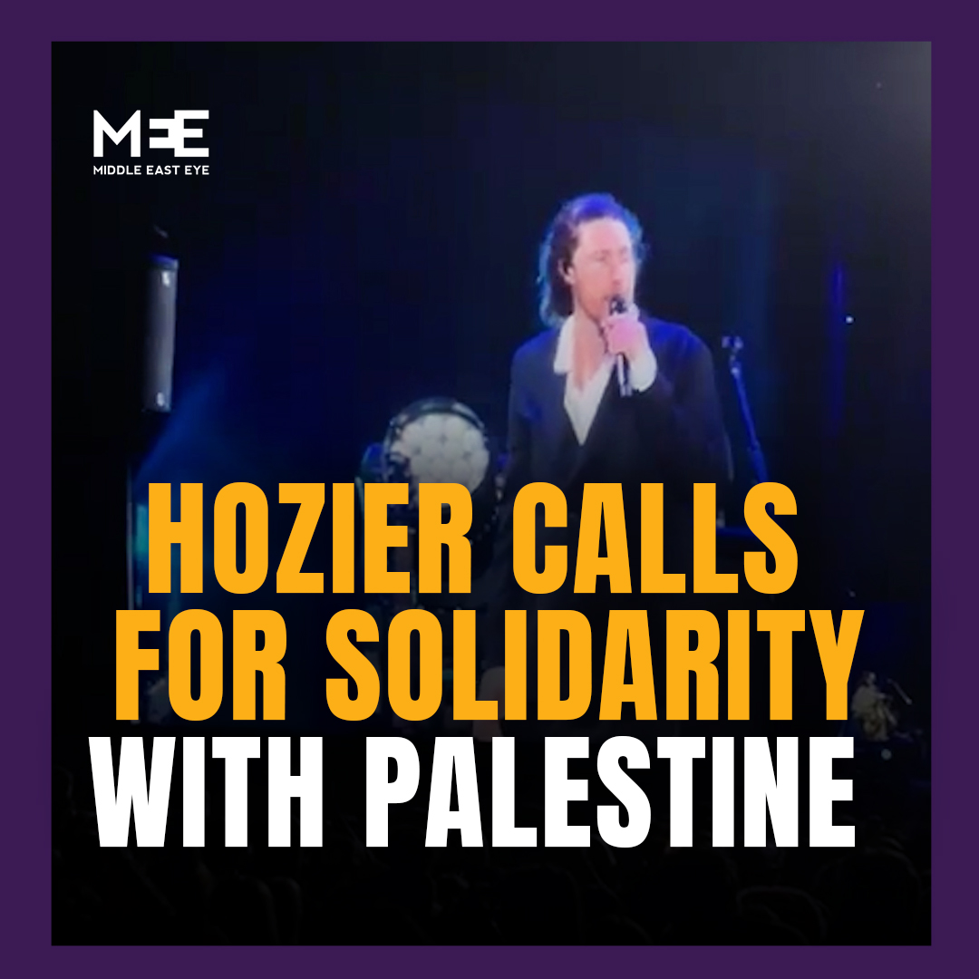 “Supporting the people of Palestine is not an act of terrorism.” Irish musician Hozier called on his audience to express empathy and support for a free Palestine during his recent show at the Reading Festival in Berkshire, UK