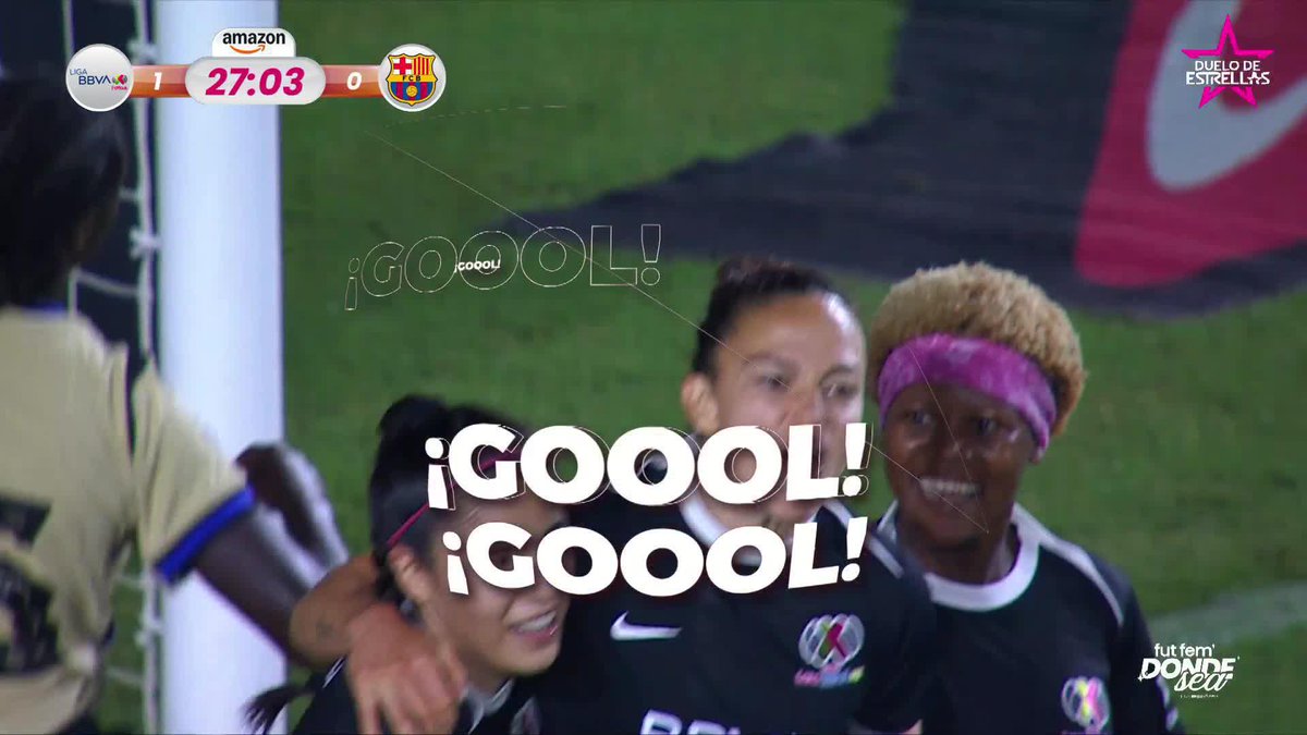 ⭐️ LMXF 1 - 0 FCB ❤️💙 ¡¡¡GOOOOOOOOOOOOL!!! 🔥⚽️ ¡SR7 rompe el cero al 27’ y la LMXF lo gana! 🌟💥 El Volcán vibraaaa con nuestras Estrellas. 🌋✨ #DueloDeEstrellas #NuestroFutFem