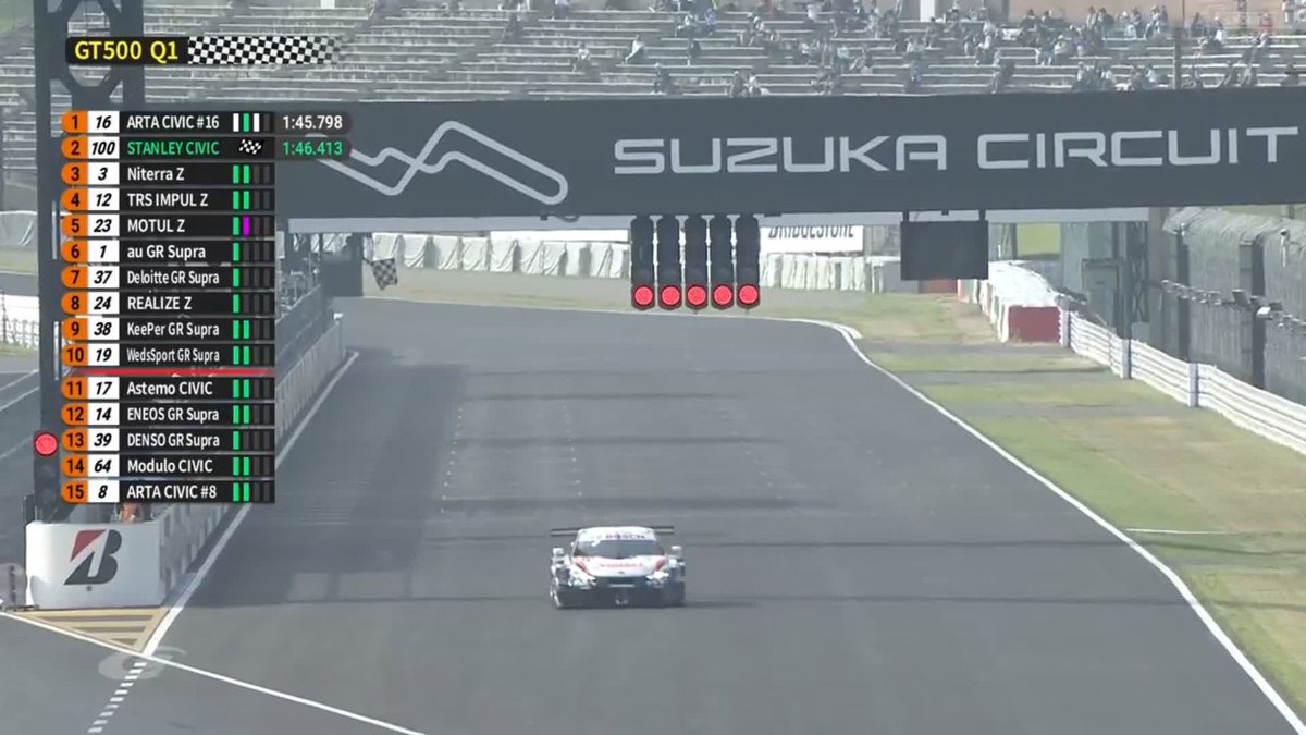 GT500予選 Q1🏁 トップは12号車TRS IMPUL Z! 日産勢がいよいよ調子を上げてきましたね↗️🔥 そしてなんとスープラ3台がQ1敗退と言う結果に😭 #SUPERGT 第5戦 灼熱の鈴鹿決戦🔥 8/23~8/24 徹底LIVE配信! 🔽ご視聴/ご購入は🔽 #スーパーGT