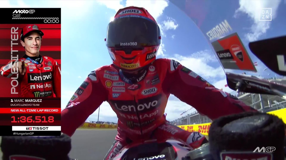 Es sรกbado y Marc Mรกrquez lo sabe ๐ ยฟCircuito nuevo? PUES NUEVA POLE DEL '93' ๐ฅ #HungarianGP ๐ญ๐บ #MotoGP ๐