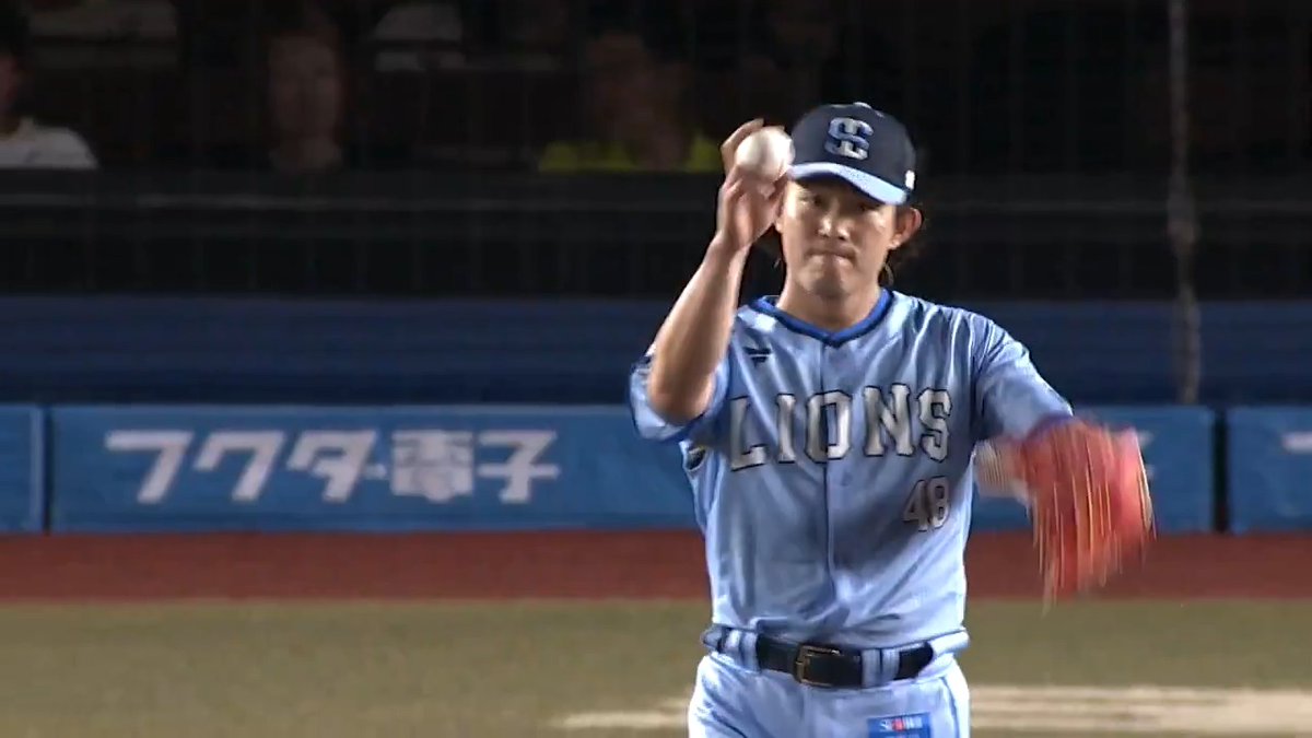 ピンチじゃないけどギアアップ😤 活躍中のルーキー #西川史礁 と対戦した #今井達也🔥 156kmのストレートを投じるなど打ってみろ💪とばかりの厳しいボールを連発し抑えた いま加入でさらにおトク!毎月PayPayポイントもらえる。 #seibulions #パリーグ #ベースボールLIVE