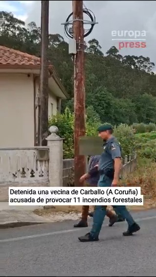 🔴 Detenida una vecina de Carballo (A Coruña) acusada de provocar 11 incendios forestales