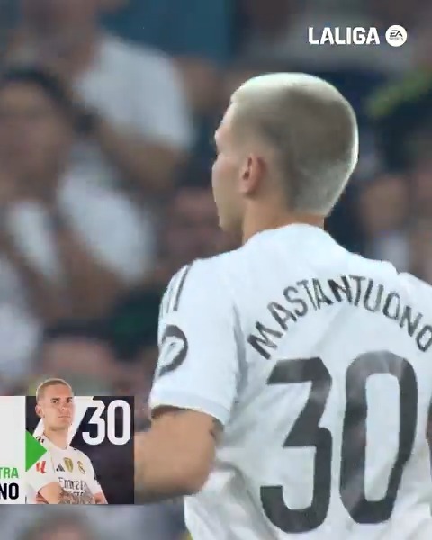 💎🤍 El Bernabéu tiene 𝐔𝐍𝐀 𝐍𝐔𝐄𝐕𝐀 𝐉𝐎𝐘𝐀. 🇦🇷✨ Franco Mastantuono 🇦🇷✨ #RealMadridOsasuna | #LALIGAHighlights | #VUELVELALIGA