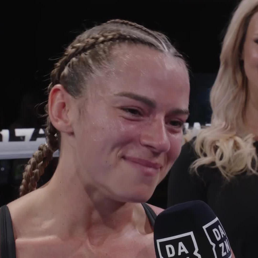 "I might be a puncher at 122lbs. 𝐀𝐧𝐲𝐨𝐧𝐞 can have it" 😉 Skye Nicolson #NicolsonSingh | Live now on DAZN | #WyllieDib