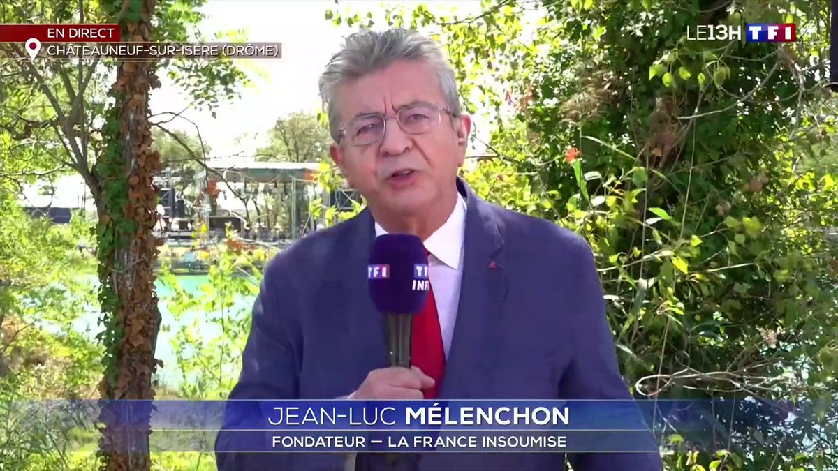 Journaliste refusé par La France insoumise à ses universités d'été : "Quand vous demandez une accréditation, nous avons le droit de la refuser", Jean-Luc Mélenchon dans #LE13H de TF1