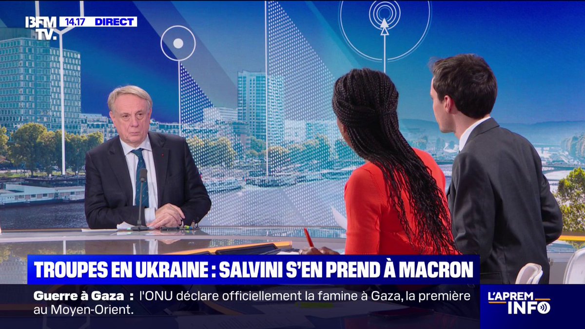 "Qu'il y aille lui-même" Paris déplore des propos "inacceptables" de Matteo Salvini, vice-Premier ministre italien, à l'encontre d'Emmanuel Macron et convoque l'ambassadrice d'Italie