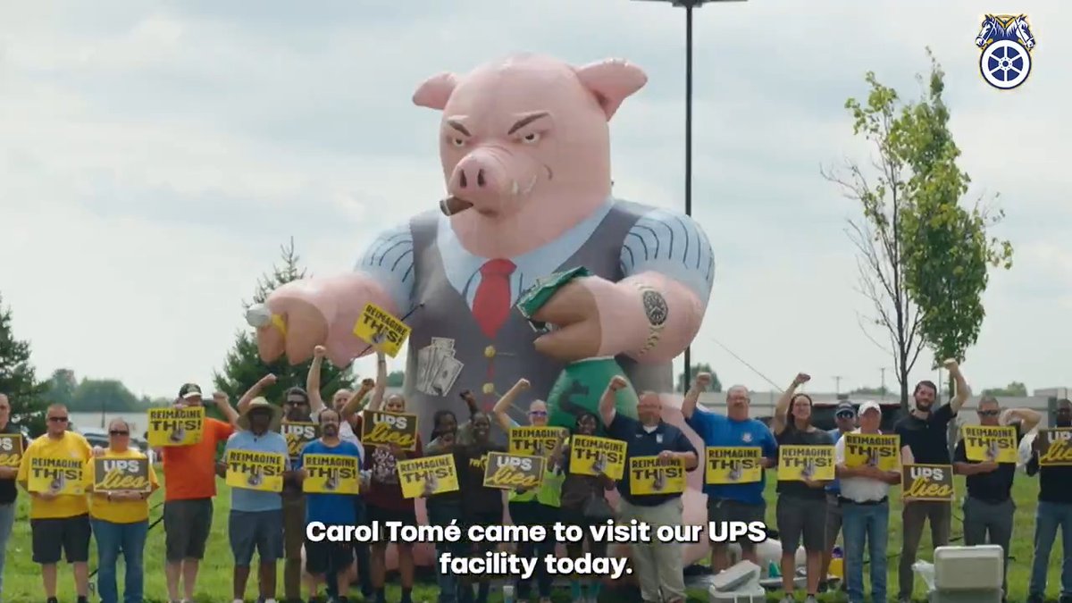 UPS CEO Carol Tomé visited a package sort facility in Indiana this week, but she didn’t have the guts to show her face to the Teamsters who have made UPS into the largest and most successful delivery provider in the world. With our labor, UPS Teamsters have made you rich, Carol. The least you can do is show some respect for your workforce.