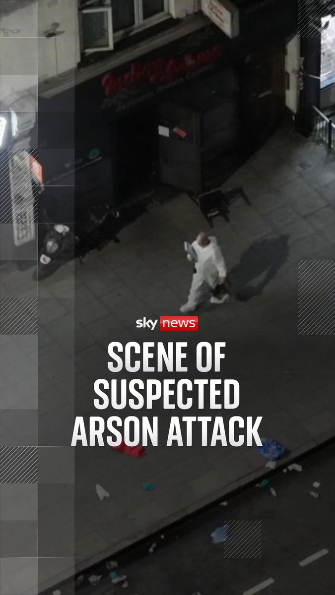Three people are in a life-threatening condition after a suspected arson attack at a restaurant in Ilford, say police. Full story: