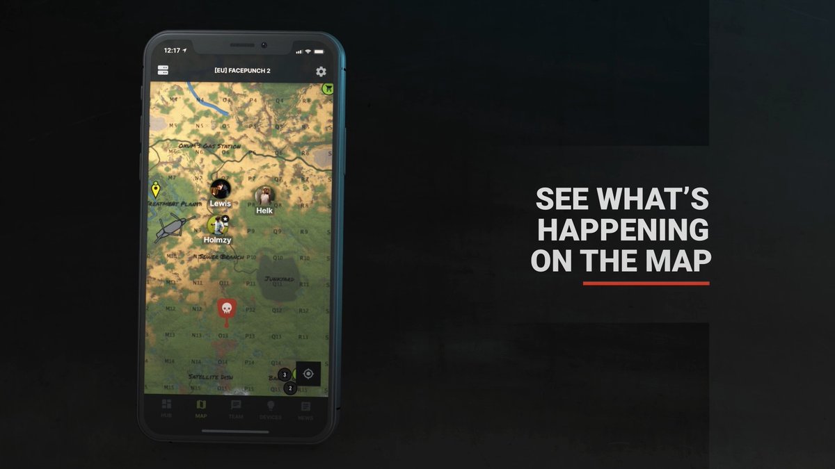 RUST+ The official Rust companion app. 📲☣️🎮 Get real-time info from servers, track your base status, chat to your clan members and control your in-game devices. Download the app here: