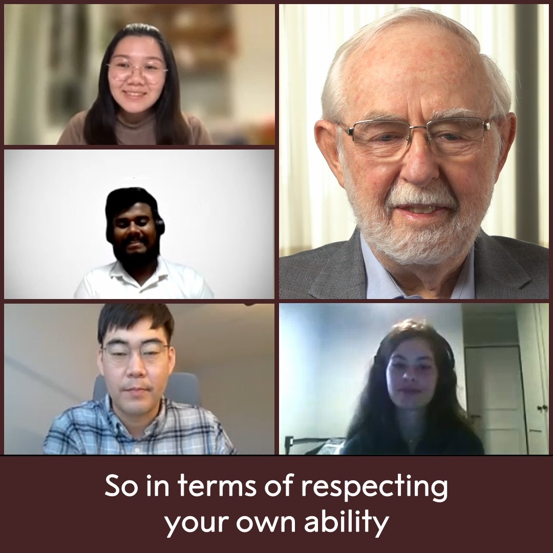 "You can't know everything about everything, but you can be a piece of solving things." Hear physics laureate Arthur McDonald speak about dealing with one's inner doubts. Watch the full student session with the physics laureate here: