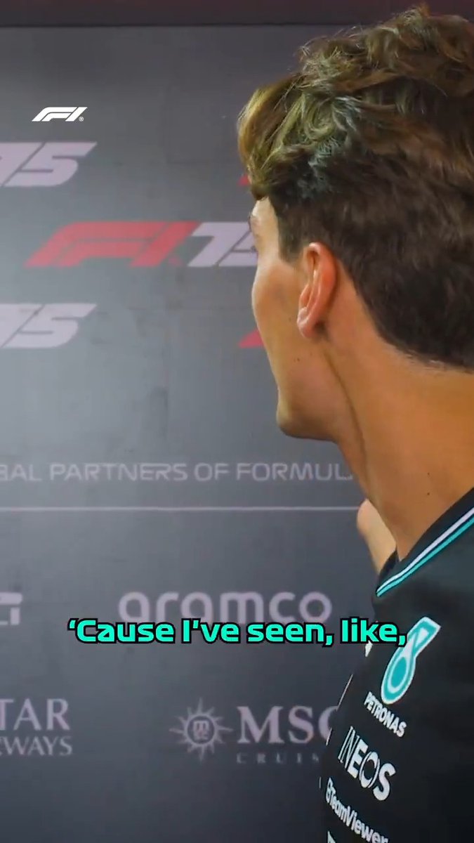 It turns out graphic design is indeed George's passion 😅 #F1
