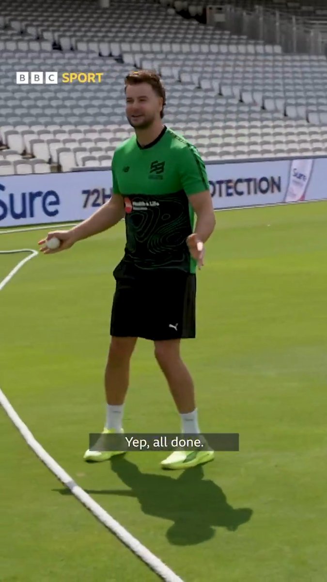 "I won't drop it..." Taking high catches on the boundary at the Home of Cricket. No pressure, Chris Hughes...