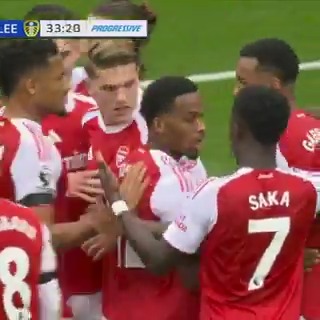 Another set piece, another Arsenal goal! ✅ Jurrien Timber heads home to put the hosts in front in North London.