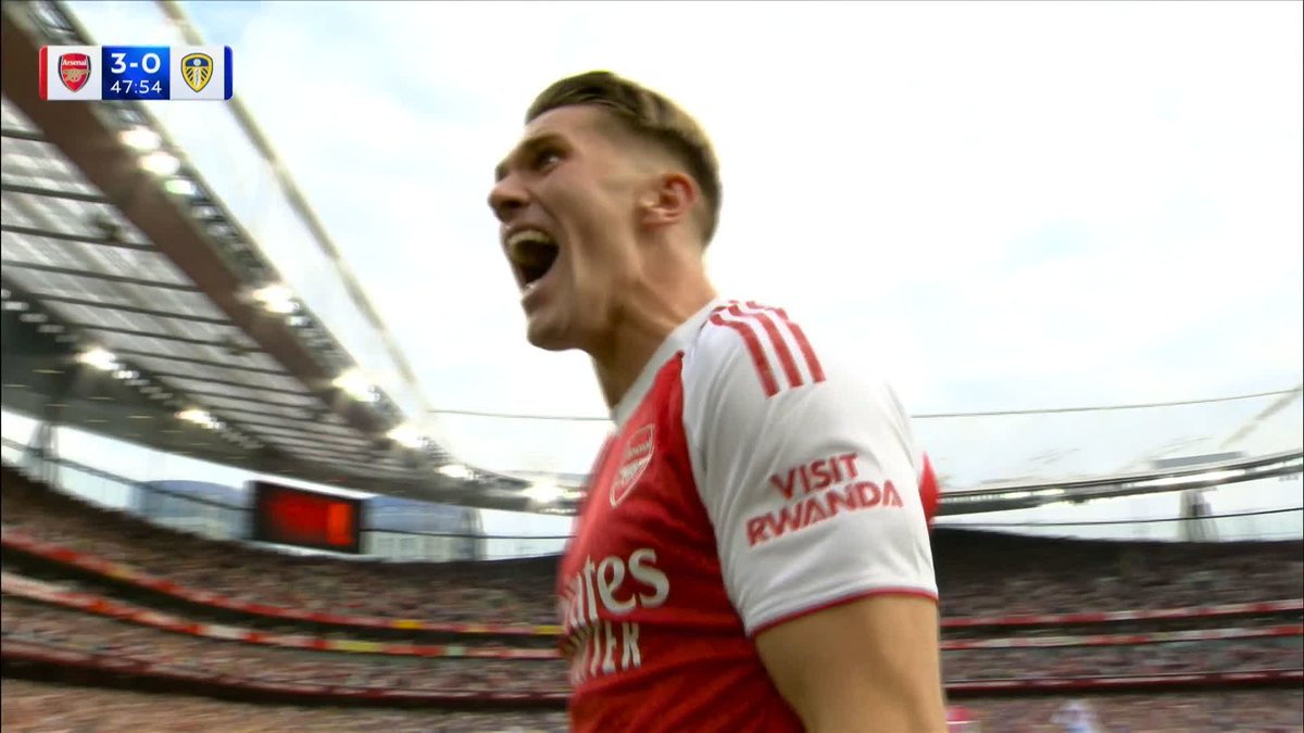 Viktor Gyökeres scores his first Arsenal goal and what a goal this is ✨