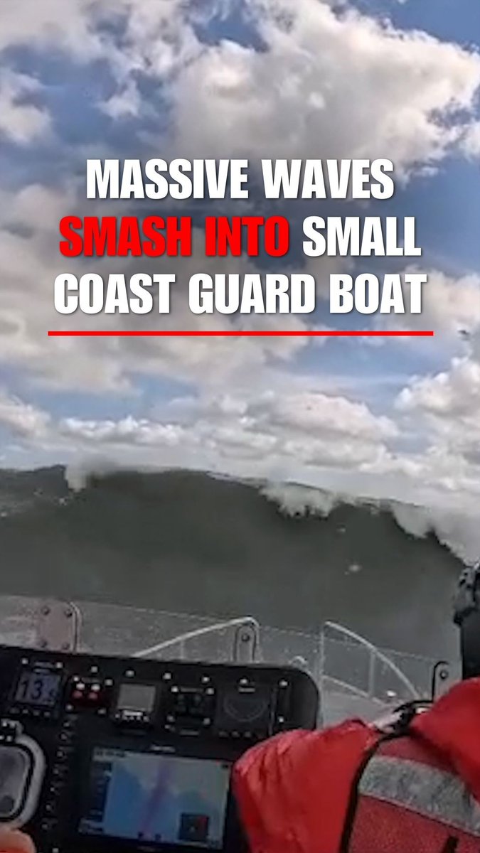 WATCH: A U.S. Coast Guard crew battled intense waves as they navigated rough seas in the wake of Hurricane Erin.