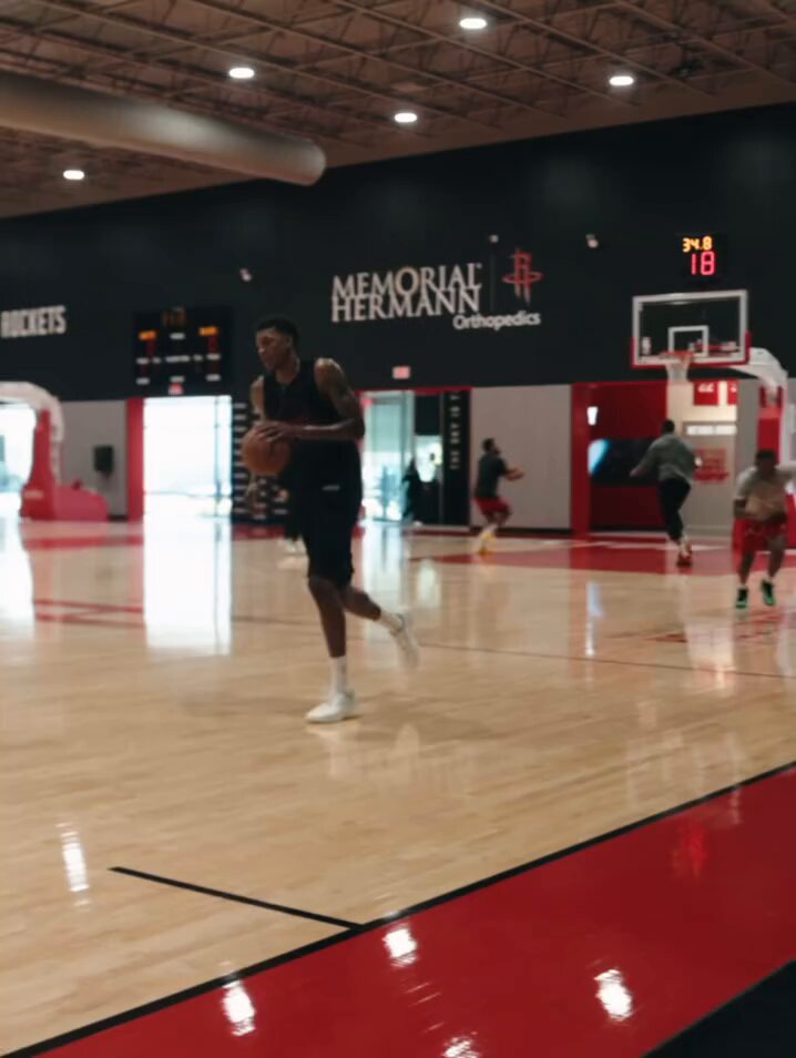 Jabari Smith Jr and Fred VanVleet putting work in 💯 #LiftOff