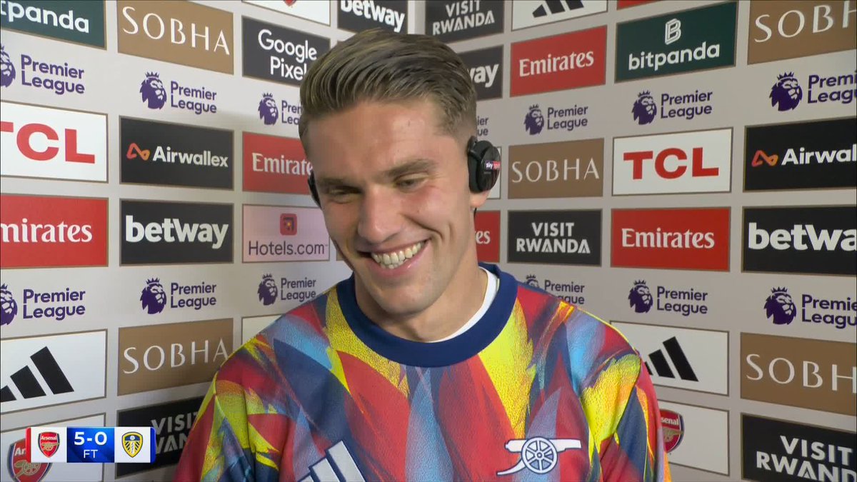 "Yes, it might be..." Viktor Gyokeres on the celebration for his second goal against Leeds 👀