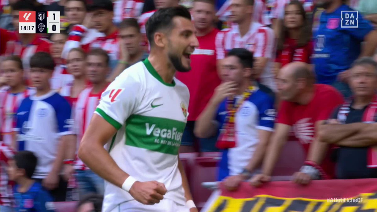 Rafa Mir y su primer gol con el Elche para dar la sorpresa en el Metropolitano 🔥 🔗 #LALIGAenDAZN ⚽