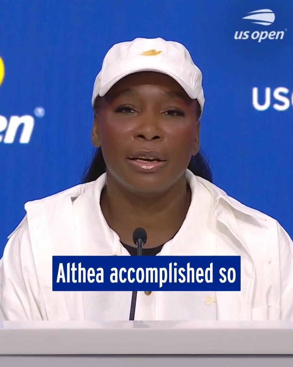 "The most important part is that we're celebrating it and recognizing it." Venus Williams speaks about honoring Althea Gibson at this year's US Open 🙌