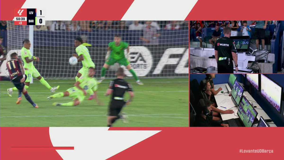 Handball on Balde and Levante go up 2-0 from the spot vs. Barca 😨