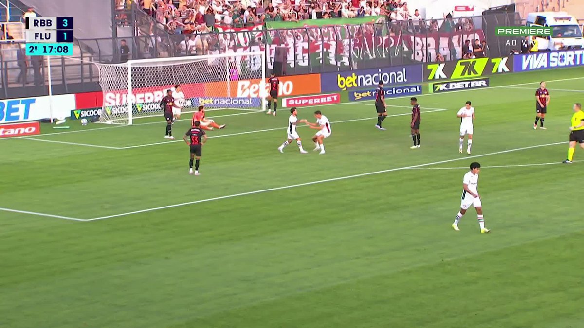 O gol de Lucho Acosta. Red Bull Bragantino 3x2 Fluminense. 🎥 Premiere | ge