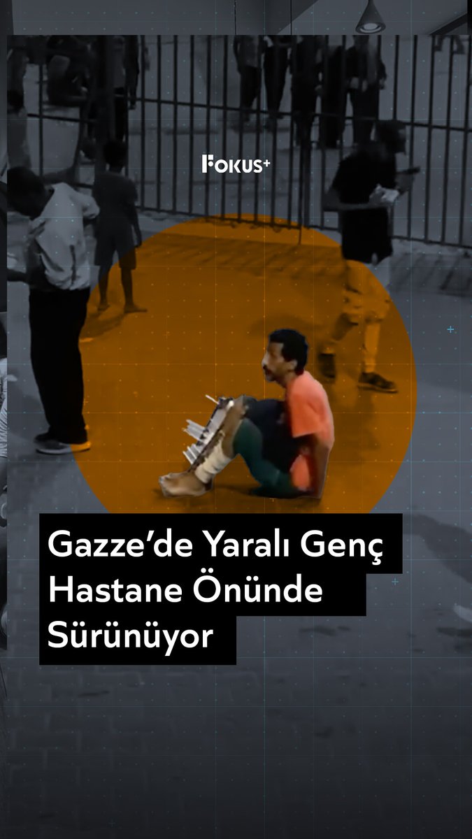 ➕️ Han Yunus’taki Nasser Hastanesi önünde yaralı bir Filistinli genç, süren katliam ve kuşatma altında yerde sürünerek ilerliyor. ▪️Sivillerin yaşadığı insani dram gözler önünde.
