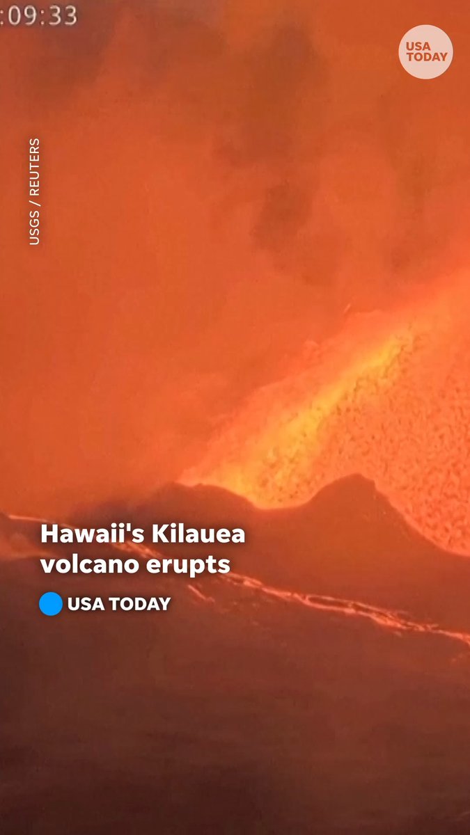 Watch Kilauea volcano send lava 100 feet into the Hawaiian sky. It's one of the world's most active volcanoes.