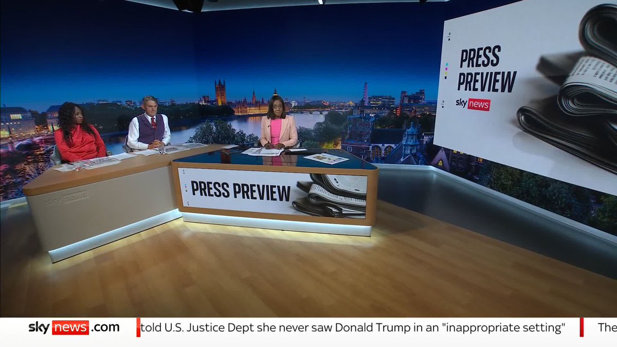 What's on Sunday's front pages? @SkyGillian is joined by Genelle Aldred and Gawain Towler for a first look at tomorrow's papers on the Sky News Press Preview Watch live: 📺 Sky 501, Virgin 602, Freeview 233