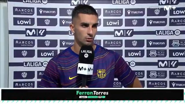 🗣️ "Había que sacar el carácter y ese gen ganador que tenemos". Ferran Torres, tras la remontada del Barça. 🎙️ iñaki aguirregabiria. #DeportePlus