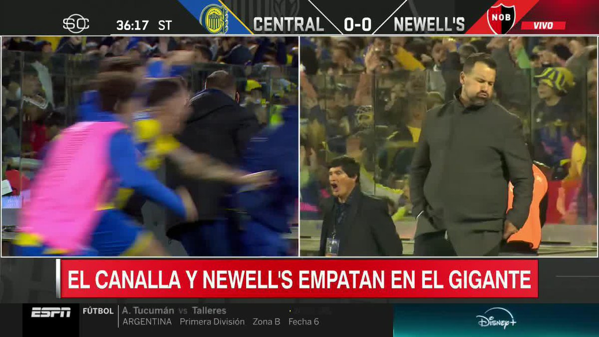 La reacción del Ogro Fabbiani al golazo de Ángel Di María es todo lo que está bien. Fútbol.